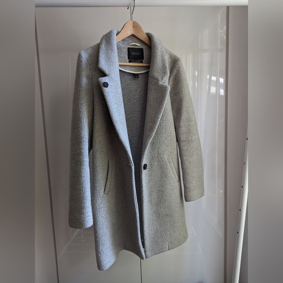 Maison Scotch - Light Grey Wool Blend Winter Coat - Picture 1 of 5